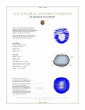 2.96 Ct. Blue Star Sapphire from Burma (Myanmar) 3 D Scan Report