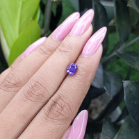 1.21 Ct. Bluish Purple Sapphire from Tanzania Life Style