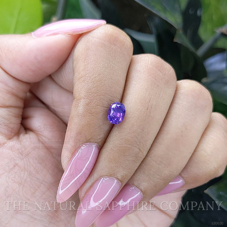 1.21 Ct. Bluish Purple Sapphire from Tanzania