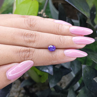 1.21 Ct. Bluish Purple Sapphire from Tanzania Life Style