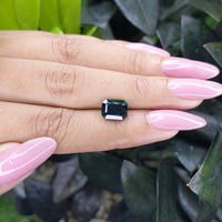 2.58 Ct. Bluish Green Sapphire from Tanzania Life Style