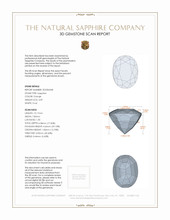 4.09 Ct. Pinkish Brown Sapphire from Tanzania 3 D Scan Report