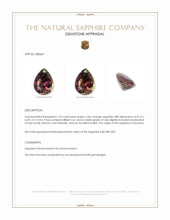 1.52 Ct. Color Change Sapphire from Tanzania Appraisal