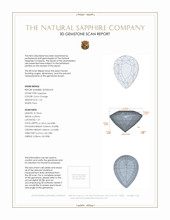 1.52 Ct. Color Change Sapphire from Tanzania 3 D Scan Report