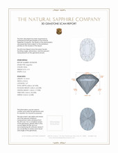 3.10 Ct. White Sapphire from Ceylon (Sri Lanka) 3 D Scan Report