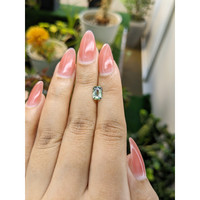1.09 Ct. Yellowish Green Sapphire from Madagascar Life Style