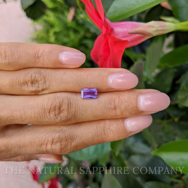 1.37 Ct. Purple Sapphire from Ceylon (Sri Lanka)