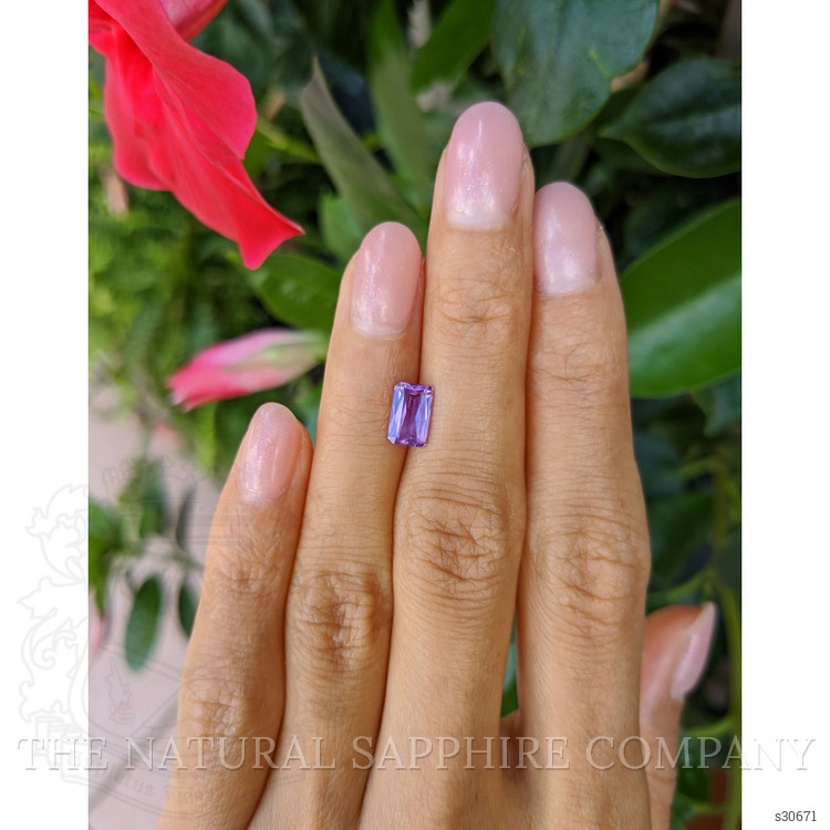 1.37 Ct. Purple Sapphire from Ceylon (Sri Lanka)