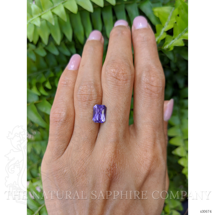 2.98 Ct. Purple Sapphire from Ceylon (Sri Lanka)