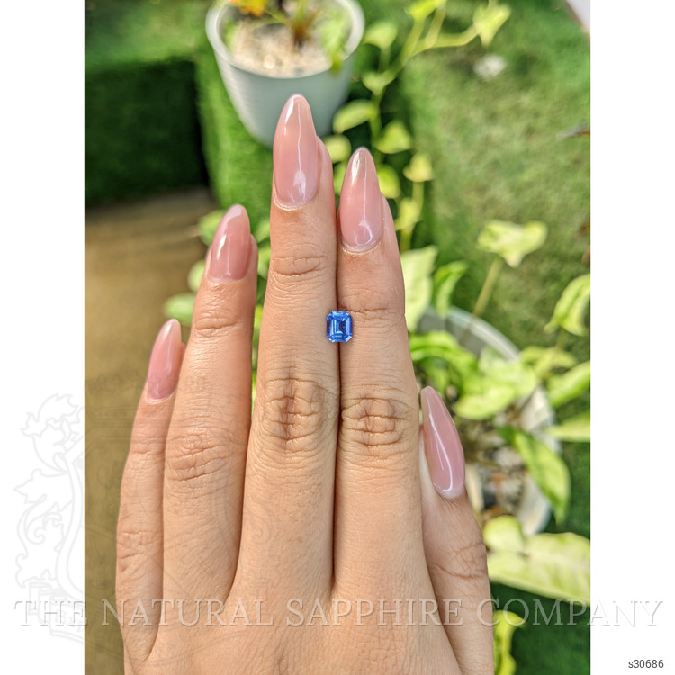 0.75 Ct. Blue Sapphire from Ceylon (Sri Lanka)