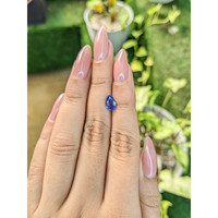 1.26 Ct. Blue Sapphire from Ceylon (Sri Lanka) Life Style
