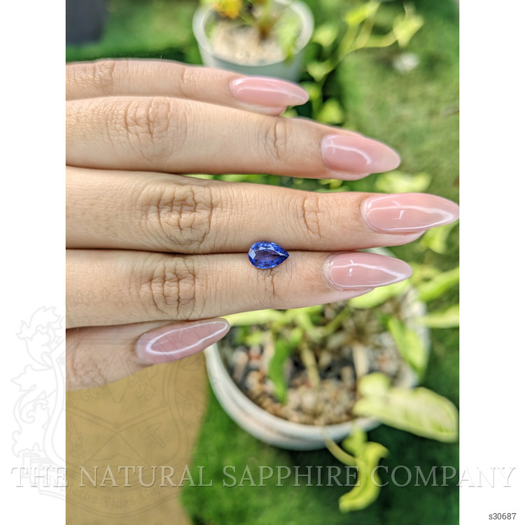 1.26 Ct. Blue Sapphire from Ceylon (Sri Lanka)
