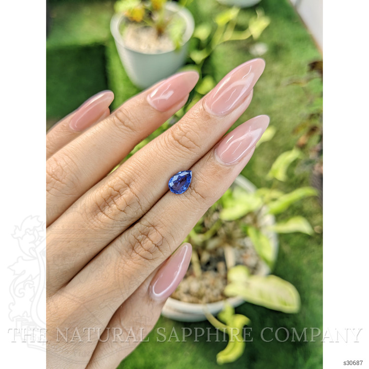 1.26 Ct. Blue Sapphire from Ceylon (Sri Lanka)