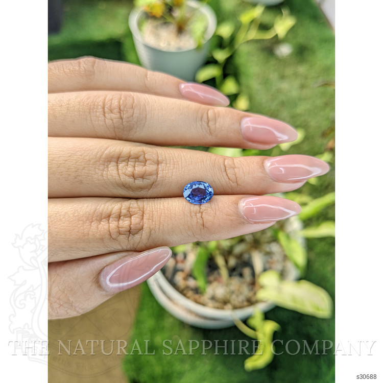 1.97 Ct. Blue Sapphire from Ceylon (Sri Lanka)
