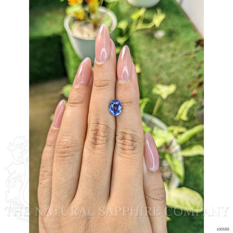 1.97 Ct. Blue Sapphire from Ceylon (Sri Lanka)
