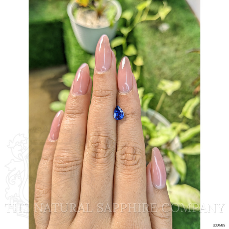 1.05 Ct. Blue Sapphire from Ceylon (Sri Lanka)