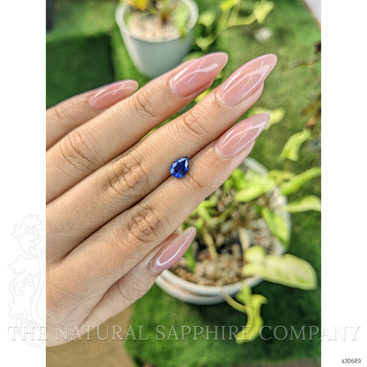 1.05 Ct. Blue Sapphire from Ceylon (Sri Lanka)
