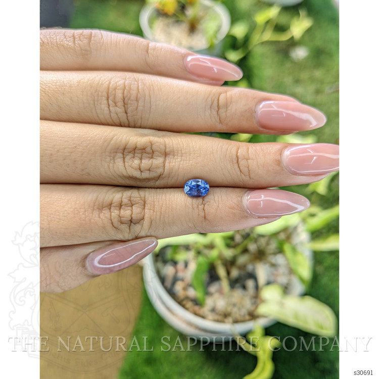 1.24 Ct. Blue Sapphire from Ceylon (Sri Lanka)