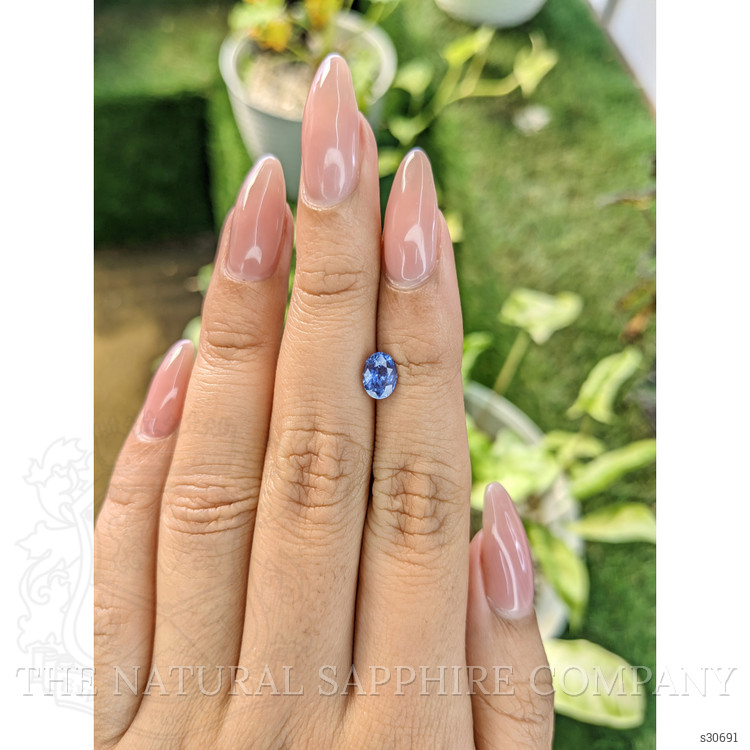 1.24 Ct. Blue Sapphire from Ceylon (Sri Lanka)