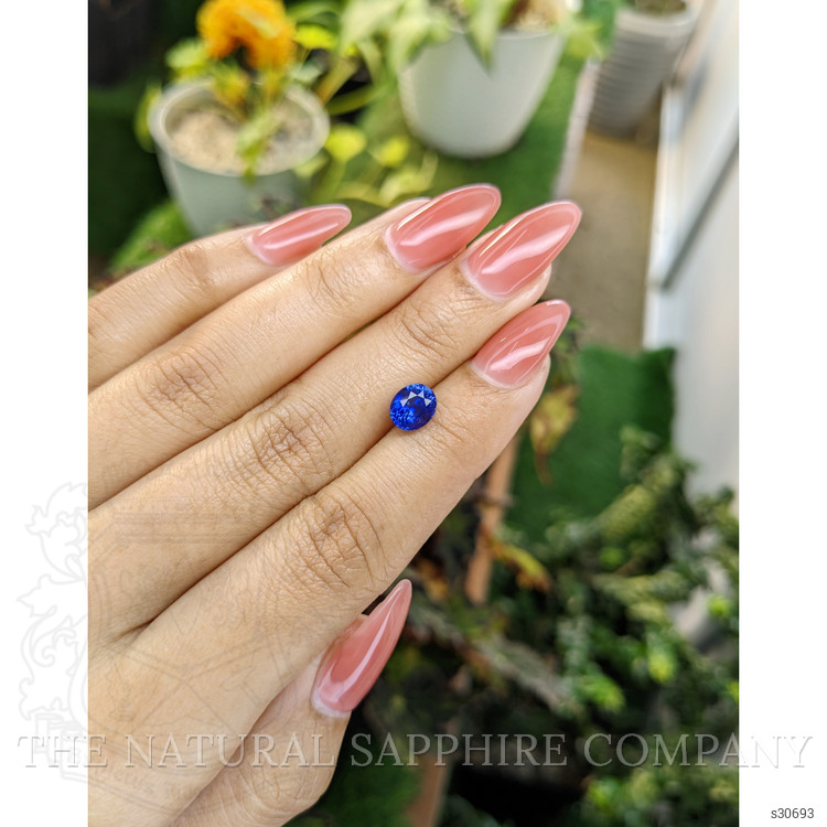 1.79 Ct. Blue Sapphire from Ceylon (Sri Lanka)