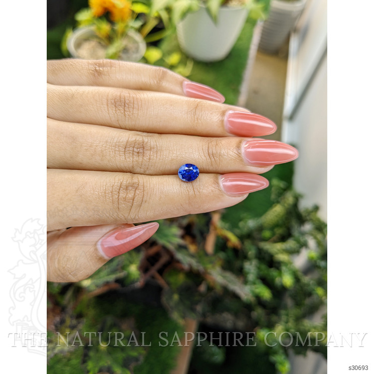 1.79 Ct. Blue Sapphire from Ceylon (Sri Lanka)