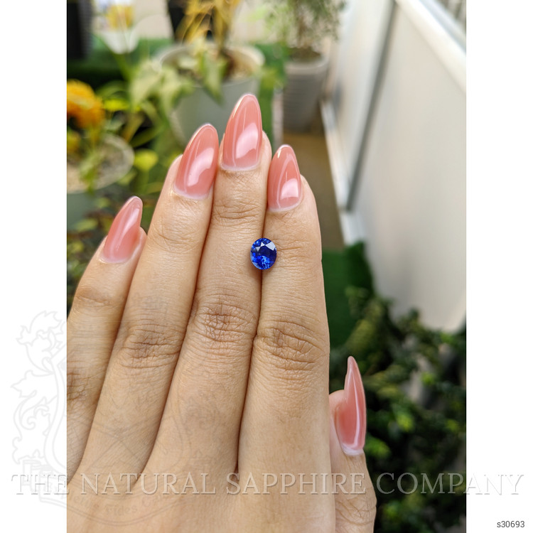 1.79 Ct. Blue Sapphire from Ceylon (Sri Lanka)
