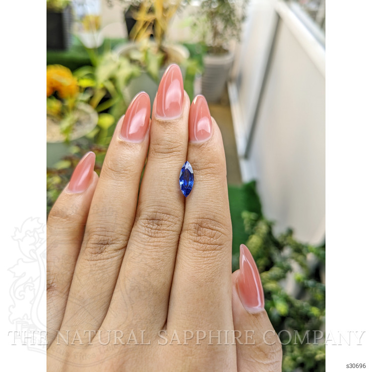1.96 Ct. Blue Sapphire from Ceylon (Sri Lanka)