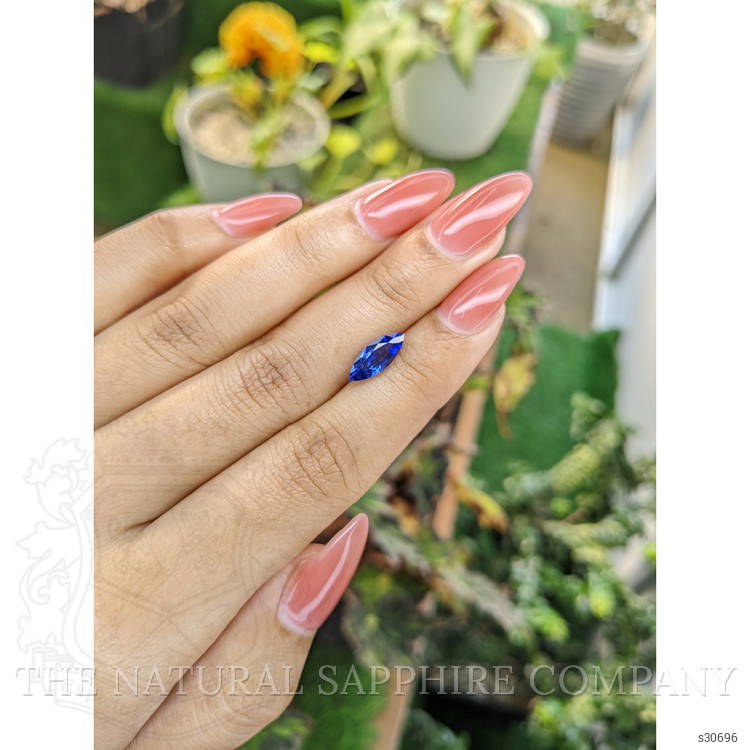 1.96 Ct. Blue Sapphire from Ceylon (Sri Lanka)