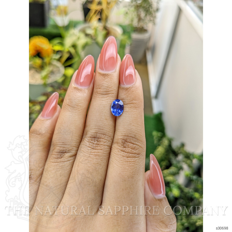 1.79 Ct. Blue Sapphire from Ceylon (Sri Lanka)