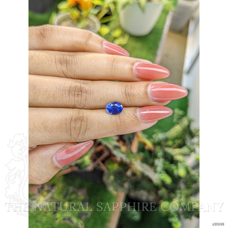 1.79 Ct. Blue Sapphire from Ceylon (Sri Lanka)