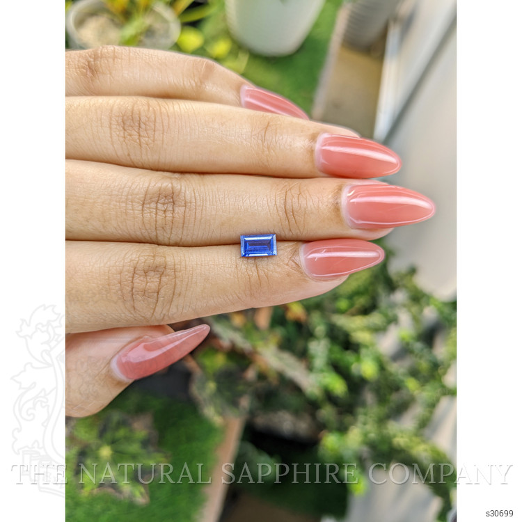 0.91 Ct. Blue Sapphire from Ceylon (Sri Lanka)