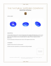 2.01 Ct. Blue Star Sapphire from Burma (Myanmar) Appraisal