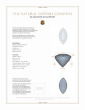 1.53 Ct. Blue Sapphire from Ceylon (Sri Lanka) 3 D Scan Report