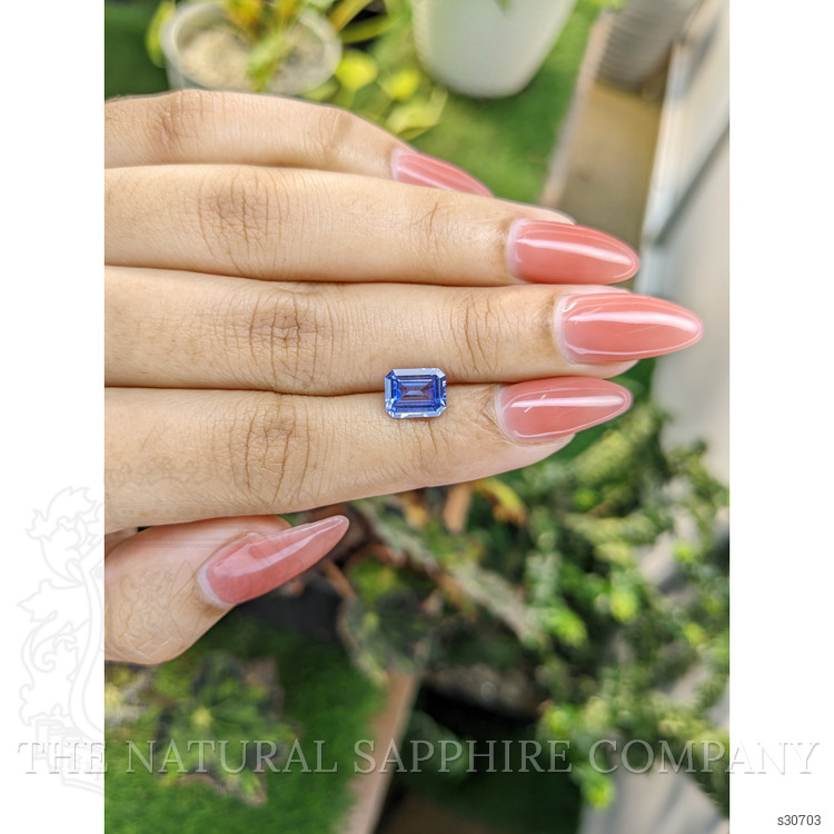 2.08 Ct. Blue Sapphire from Ceylon (Sri Lanka)