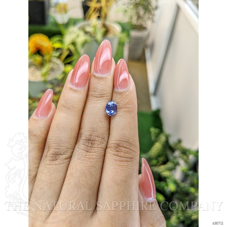 1.89 Ct. Blue Sapphire from Ceylon (Sri Lanka)