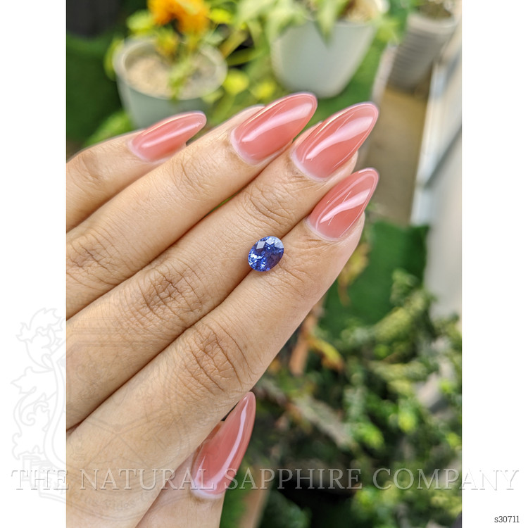 1.89 Ct. Blue Sapphire from Ceylon (Sri Lanka)