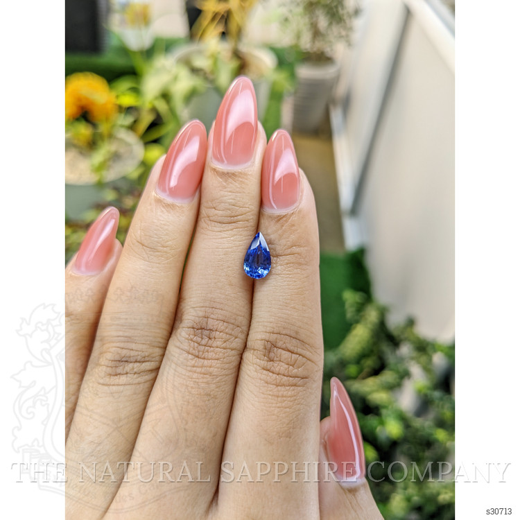 1.86 Ct. Blue Sapphire from Ceylon (Sri Lanka)