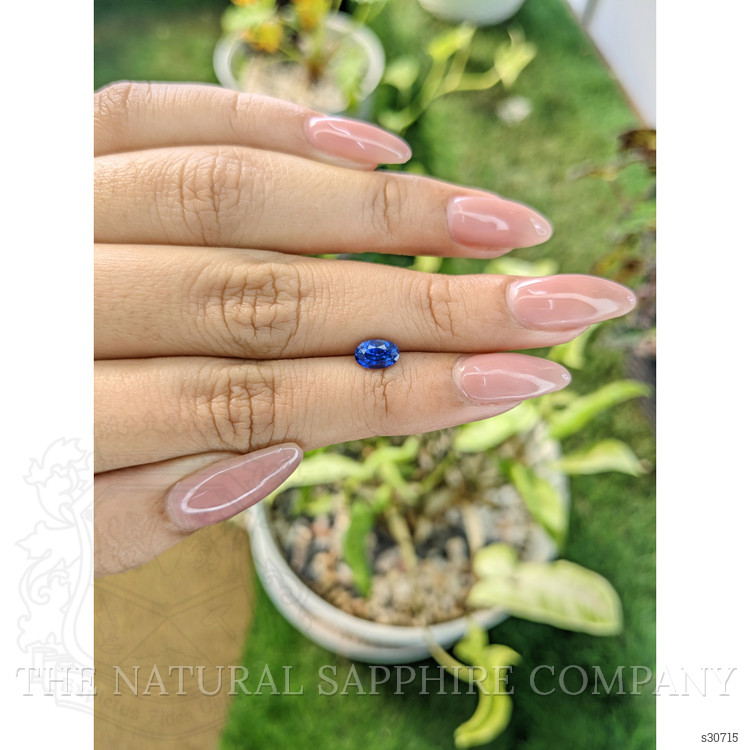 1.03 Ct. Blue Sapphire from Ceylon (Sri Lanka)