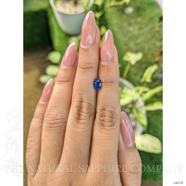 1.03 Ct. Blue Sapphire from Ceylon (Sri Lanka)