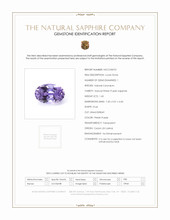 1.60 Ct. Pinkish Purple Sapphire from Ceylon (Sri Lanka) Scan Report