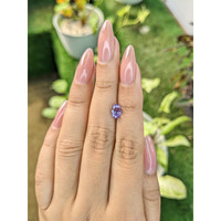 1.60 Ct. Pinkish Purple Sapphire from Ceylon (Sri Lanka) Life Style