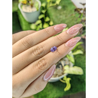 1.60 Ct. Pinkish Purple Sapphire from Ceylon (Sri Lanka) Life Style