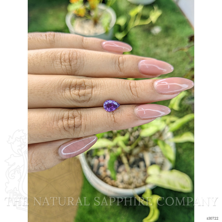 1.39 Ct. Pinkish Purple Sapphire from Ceylon (Sri Lanka)