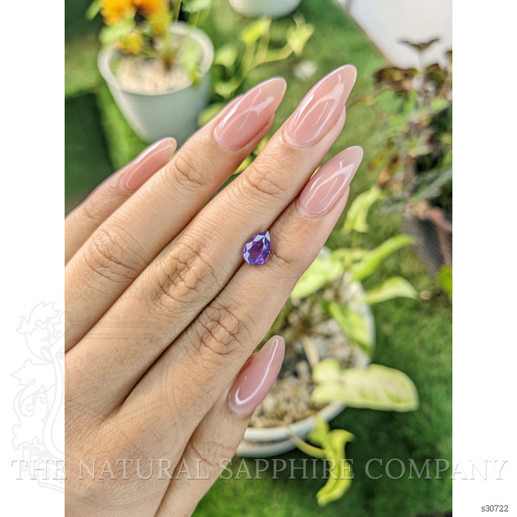 1.39 Ct. Pinkish Purple Sapphire from Ceylon (Sri Lanka)