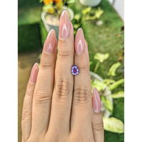 1.39 Ct. Pinkish Purple Sapphire from Ceylon (Sri Lanka) Life Style