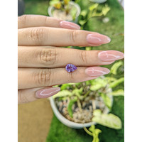 1.62 Ct. Pinkish Purple Sapphire from Ceylon (Sri Lanka) Life Style