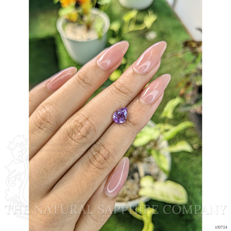 1.62 Ct. Pinkish Purple Sapphire from Ceylon (Sri Lanka)