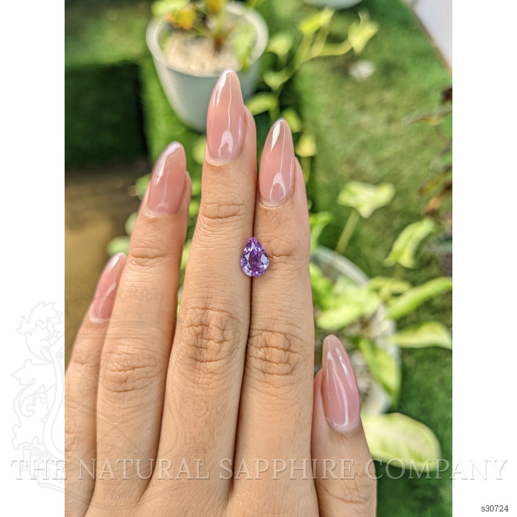 1.62 Ct. Pinkish Purple Sapphire from Ceylon (Sri Lanka)