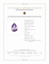 1.73 Ct. Purple Sapphire from Ceylon (Sri Lanka) Scan Report