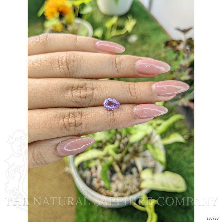 1.73 Ct. Purple Sapphire from Ceylon (Sri Lanka)